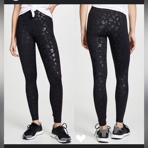 Terez Black Foil Cheetah‎ Leggings